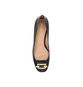 Michael Kors Buchanan block heel Black Leather loafers	(Size 41.5)
