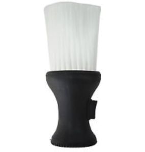 Brittny Powder Neck Duster Refillable Powder Brush, White Black