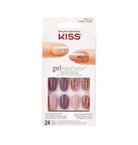 Kiss Gel fantasy Ready to wear Short length nails	