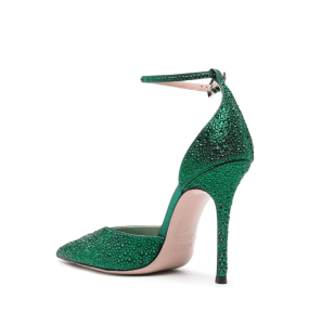 Gedebe Anitta Pump Crystal Lam Emerald + Crystal Emerald 	