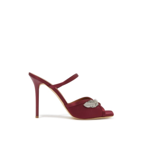 Malone Souliers Exclusive Fion 100 Satin DR Crystal Feather Sandal	