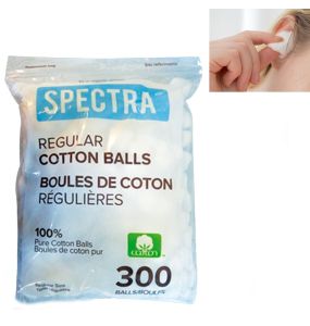 Cotton Balls Regular Size - 100% Cotton - 300 Regular Sized Cotton Balls 