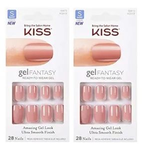 Kiss Gel Fantasy Nail Short length ready-to-wear Gel Kng12	