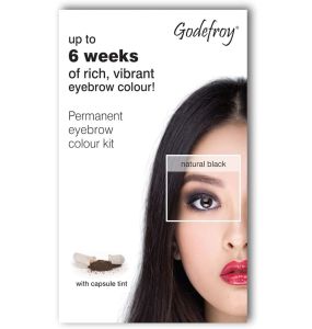 Godefroy Instant Eyebrow Tint Permanent Eyebrow Color - natural Black	