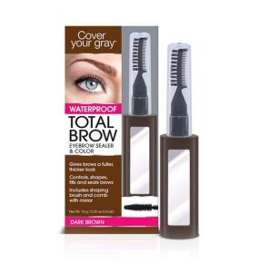 Cover Your Gray Total Brow Eyebrow Sealer & Color Dark Brown