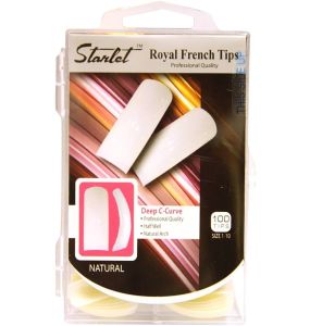 Starlet Royal Salon Natural Nail Tips - 100 TIPS