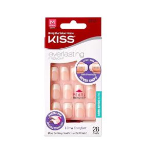 Kiss Everlasting French Nails Kit, Medium Length Pearl french tip	