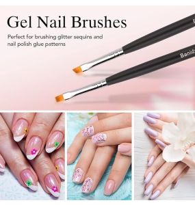 Brittny Professional Fine Pointed Flat Nail Art Design Brush, 42704	