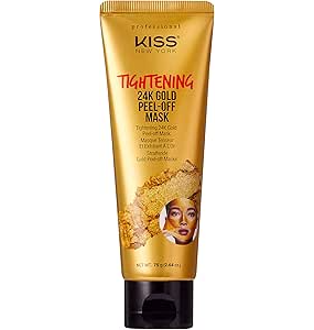 Kiss New York Tightening 24K Gold Peel- Off Mask - 2.64 Oz