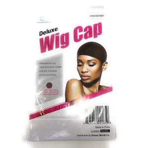 DreamWorld Deluxe Wig Cap Dark Brown 	