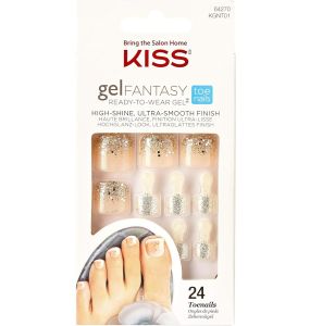 Kiss Gel Fantasy Readt-to-wear 24 Toenails  	
