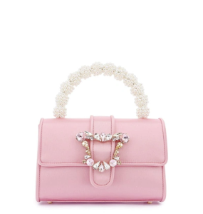 Sophia Webster Margaux Shoulder Bag Blossom Pink Satin (H	
