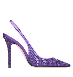 Gedebe Stella SlingBack 105 Jelly Purple + Crystal 	