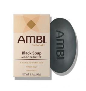 AMBI Black Soap with Shea Butter Bar - 3.5 Oz