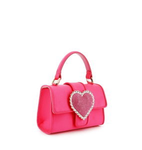 Sophia Webster Amora Shoulder Bag -Black Satin (Hand Bag)	