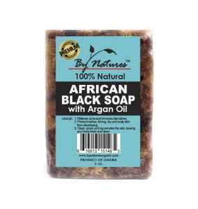 By Natures African Black Soap With Argan Oil - 3.5 Oz