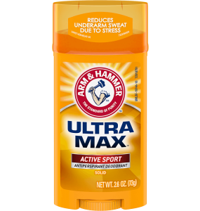 Arm & Hammer Ultra Max Antiperspirant Deodorant, Active Sport - 2.6 Oz