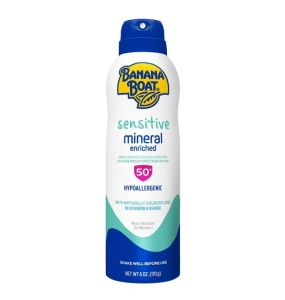 Banana Boat Sensitive Mineral Enriched Sunscreen Spray SPF 50 - 6 Oz