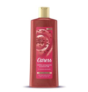 Caress Exfoliating Tahitian Pomegranate & Coconut Milk Body Wash - 18 Oz