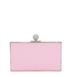Sophia Webster Clara Box Bag Blossom Pink Satin (Hand Bag)	