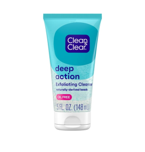 Clean & Clear Oil-Free Deep Action Exfoliating Facial Scrub - 5 Oz