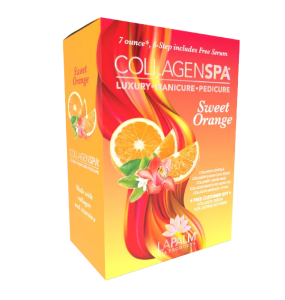 La Palm Collagen SPA Lemongrass Tangerine Zest Disposable Luxury Pedicure Kit 	