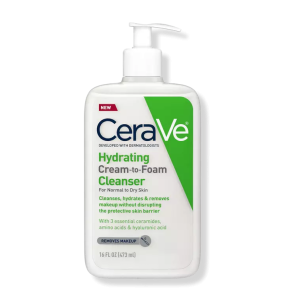 CeraVe Hydrating Cream-to-Foam Cleanser (USA) - 16 Oz