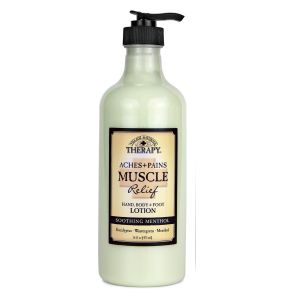 Village Naturals Therapy Aches + Pains Muscle Relief Hand, Body & Foot Lotion -16 Oz