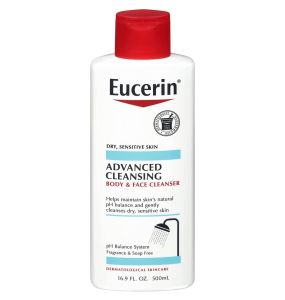 Eucerin Advanced Cleansing Body and Face Cleanser -16.9 Oz