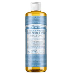 Dr. Bronner's Pure-Castile Liquid Soap, Baby Unscented - 16 Oz
