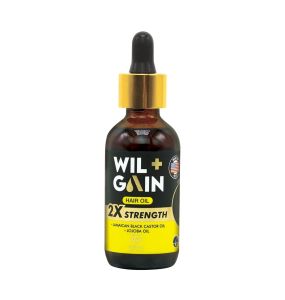 EBIN WIL+GAIN 2X STRENGTH SUPER GRO HAIR OIL ANTI-BREAKAGE - 2 Oz
