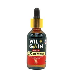 EBIN WIL+GAIN 3X STRENGTH MEGA GRO HAIR OIL NOURISHING/ ANTI-BREAKAGE - 2 Oz