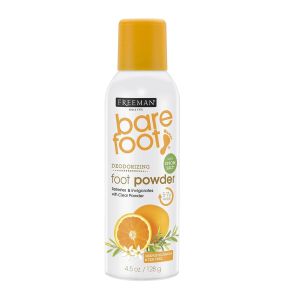 Freeman Barefoot Deodorizing Foot Powder Spray, Orange Blossom & Tea Tree - 4.5 Oz