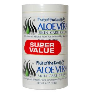 Fruit of the Earth Super Value Cream Aloe Vera 4 Ounce Jar - 4 Oz
