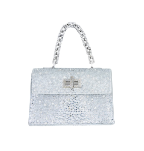 Gedebe Sophie Lame Silver + Crystal Silver 	