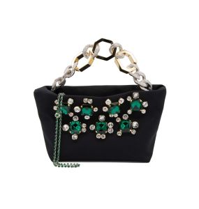 Gedebe Jessye Satin Bag with Crystal	