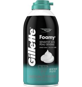 Gillette Foamy Shaving Cream Foam for Men, Sensitive Skin - 11 Oz