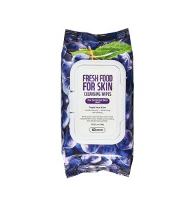 Fresh Food for Skin Cleansing Wipes (Grape) 4PK - 10.22 Oz