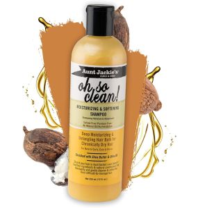Aunt Jackie's Oh So Clean Curls Coils Detangling Moisturizing Daily Shampoo with Coconut - 12 Oz
