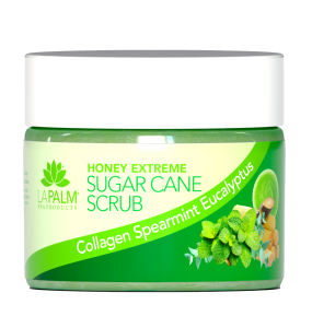 La Palm Honey Extreme Sugar Cane Scrub Collagen Spearmint Eucalyptus - 12 Oz