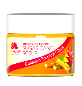 La Palm Honey Extreme Sugar Cane Scrub Collagen Tropical Citrus	- 12 Oz