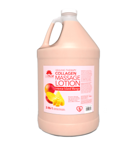 La Palm Healing Therapy Collagen Massage Lotion Intense Island Mango - 24 Oz	