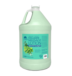La Palm Healing Therapy Collagen Massage Lotion Spearmint Eucalyptus - 1 Gallon	