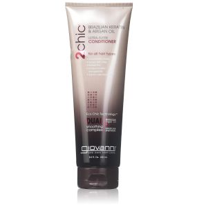 Giovanni 2 Chic Brazilian Keratin and Argan Oil Ultra Sleek Conditioner - 8.5 Oz