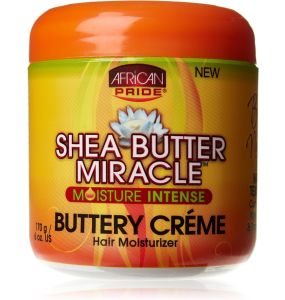 African Pride Shea Miracle Moisture Intense Buttery Creme Hair Moisturizer - 6 Oz