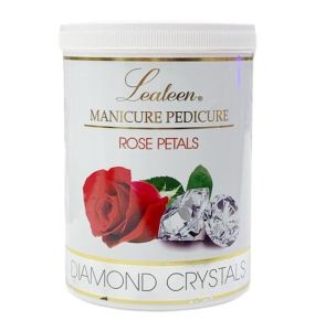 Lealeen Manicure Pedicure, Rose Petals Diamond Crystals