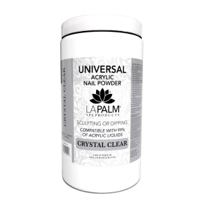 La Palm Universal Acrylic Nail Powder Crystal Clear - 32 Oz
