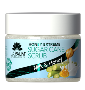 La Palm Honey Extreme Sugar Cane Scrub Collagen Milk & Honey - 12 Oz