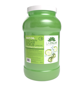 La Palm Hot Oil Collagen Sugar Scrub Cucumber Cashmere - 1 Gallon	