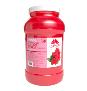La Palm Hot Oil Collagen Sugar Scrub French Rose -1G